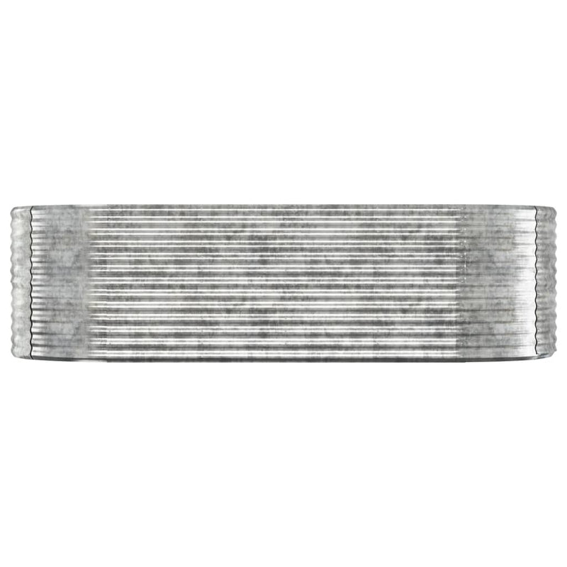 Load image into Gallery viewer, Vidaxl plantenbak 249x100x68 cm gegalvaniseerd staal zilverkleurig