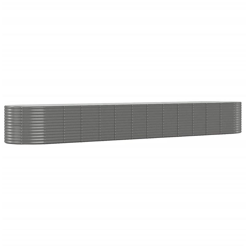 Load image into Gallery viewer, VidaXL Plantenbak 554x100x68 cm gepoedercoat staal grijs
