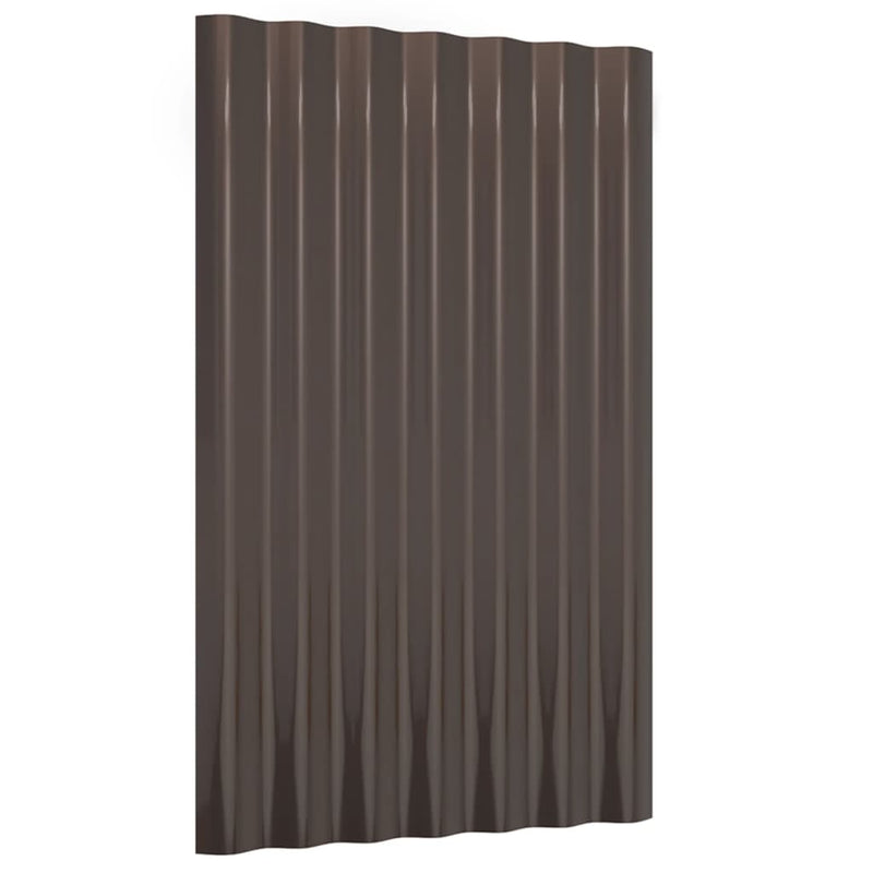 Load image into Gallery viewer, VidaXL Dakpanelen 36 st 60x36 cm gepoedercoat staal bruin