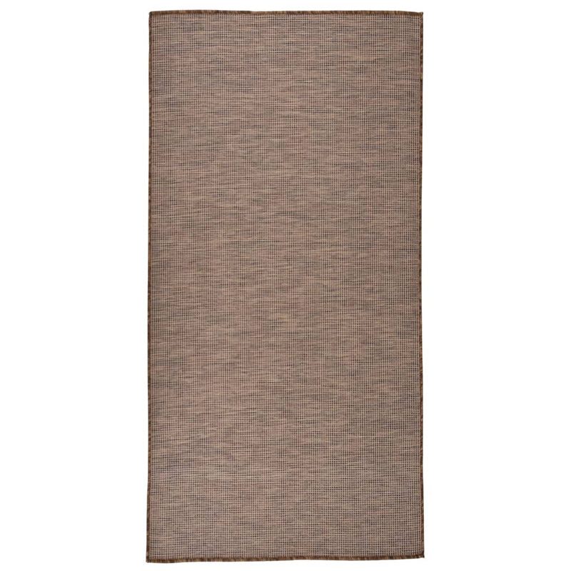 Load image into Gallery viewer, Vidaxl buitenkleed platgeweven 100x200 cm bruin