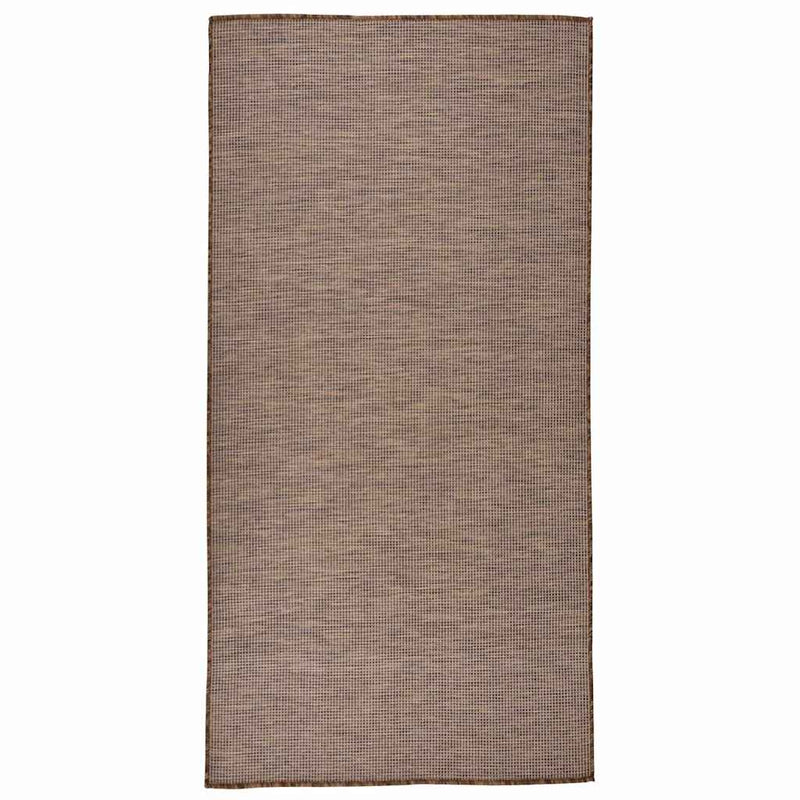 Load image into Gallery viewer, Vidaxl buitenkleed platgeweven 100x200 cm bruin