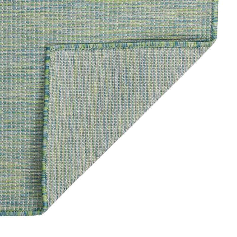 Load image into Gallery viewer, Vidaxl buitenkleed platgeweven 80x150 cm turquoise