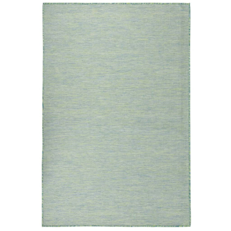 Load image into Gallery viewer, Vidaxl buitenkleed platgeweven 120x170 cm turquoise