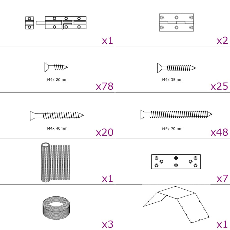 Load image into Gallery viewer, Vidaxl kippenhok 268x100x190 cm metaal