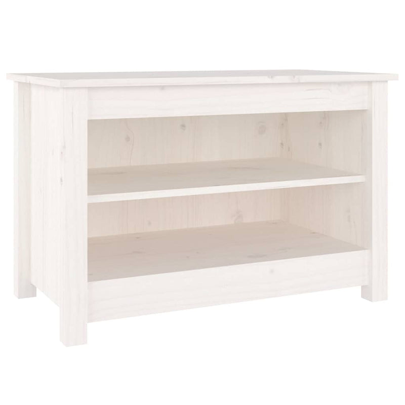 Load image into Gallery viewer, Vidaxl schoenenbank 70x38x45,5 cm massief grenenhout wit