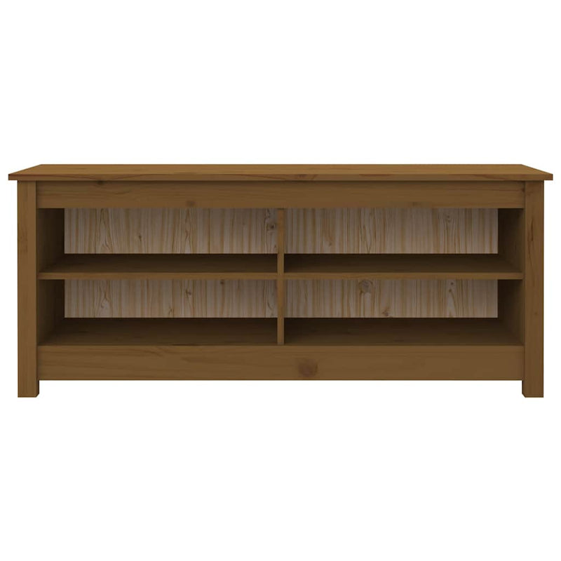 Load image into Gallery viewer, Vidaxl schoenenbank 110x38x45,5 cm massief grenenhout honingbruin