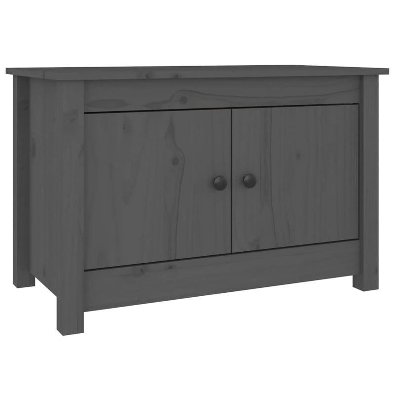 Load image into Gallery viewer, Vidaxl schoenenkast 70x38x45,5 cm massief grenenhout grijs
