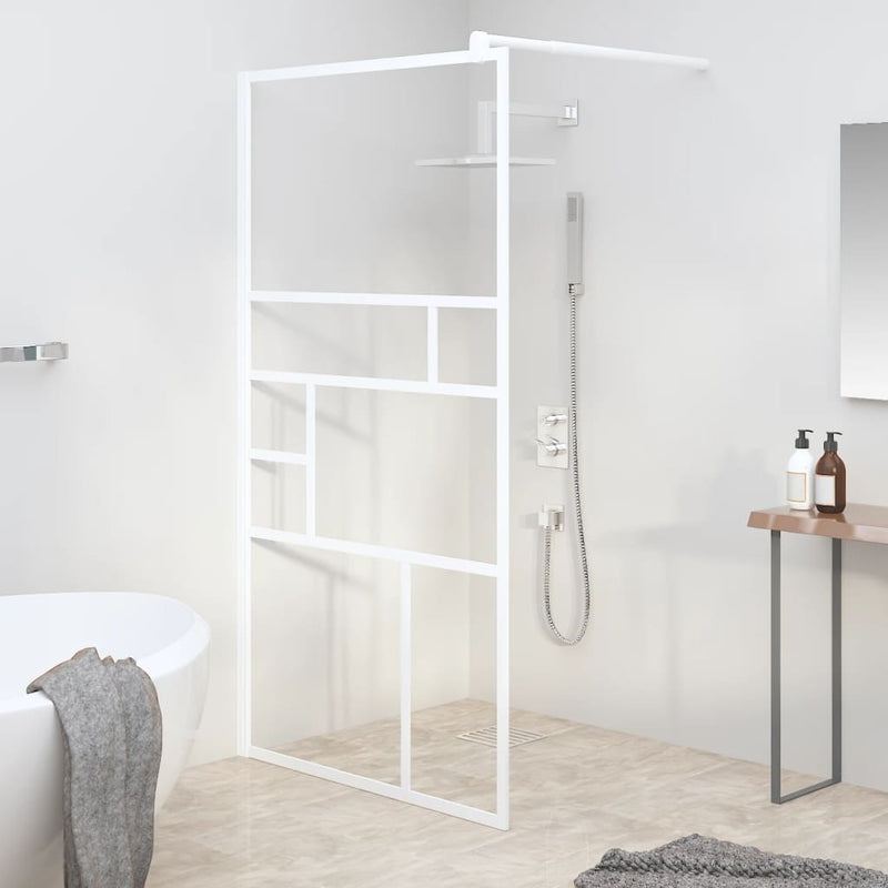 Load image into Gallery viewer, VidaXL Inloopdouchewand 115x195 cm ESG-glas wit