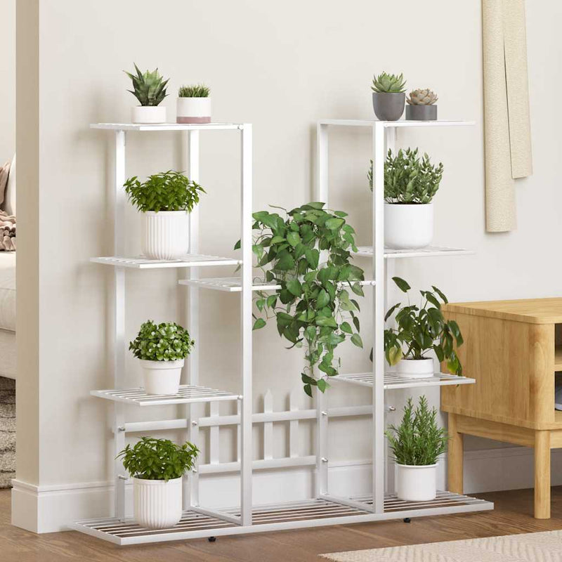 Load image into Gallery viewer, Vidaxl bloemenstandaard 94,5x25x89 cm ijzer wit