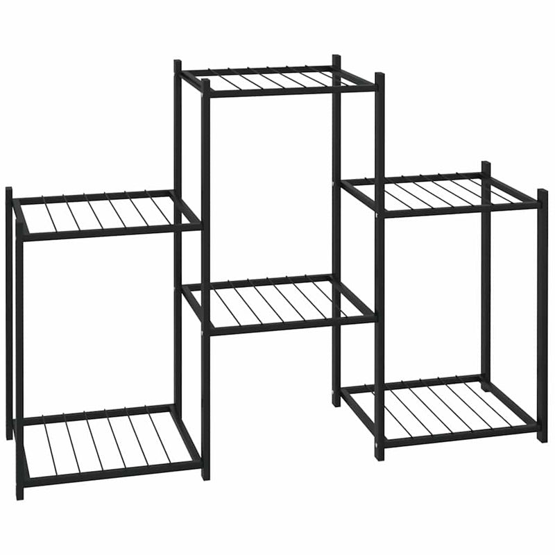 Load image into Gallery viewer, Vidaxl bloemenstandaard 83x25x60 cm ijzer zwart