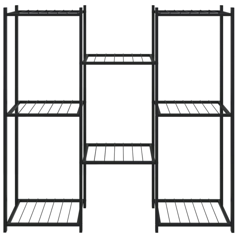 Load image into Gallery viewer, Vidaxl bloemenstandaard 83x25x80 cm ijzer zwart