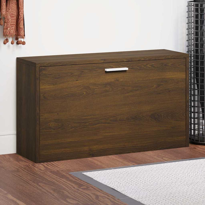 Load image into Gallery viewer, Vidaxl schoenenbank 80x24x45 cm bewerkt hout bruin eikenkleur