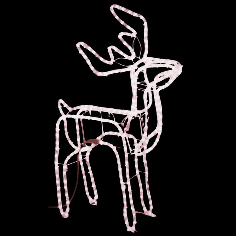 Load image into Gallery viewer, VidaXL Kerstfiguur rendier warmwit 76x42x87 cm