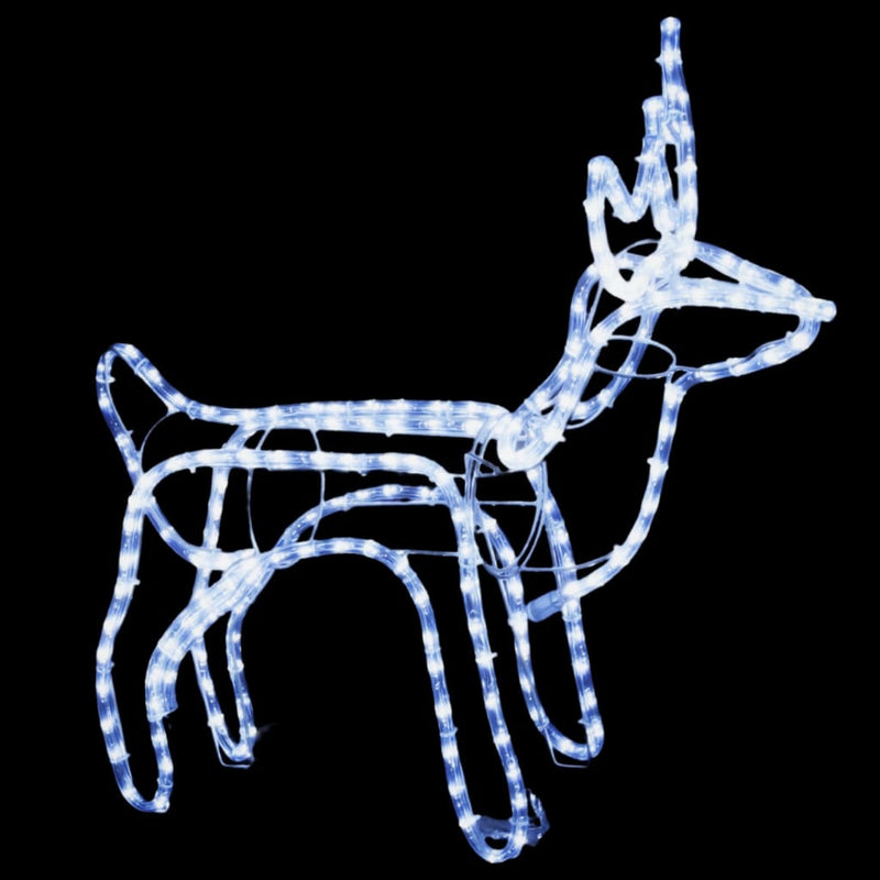Load image into Gallery viewer, Vidaxl kerstfiguur rendier koudwit 60x30x60 cm