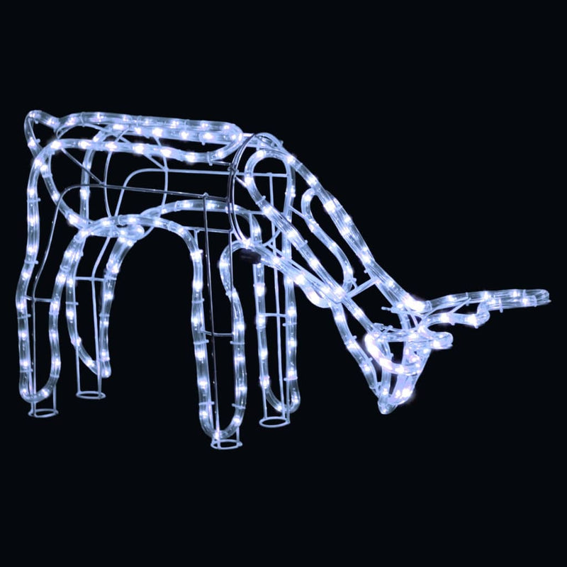 Load image into Gallery viewer, Vidaxl kerstverlichting rendieren koudwit 73x31x45 cm