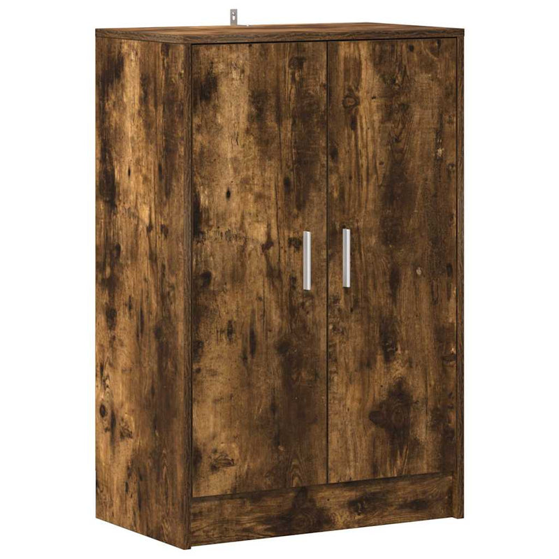 Load image into Gallery viewer, Vidaxl schoenenkast 60x35x92 cm bewerkt hout gerookt eikenkleurig