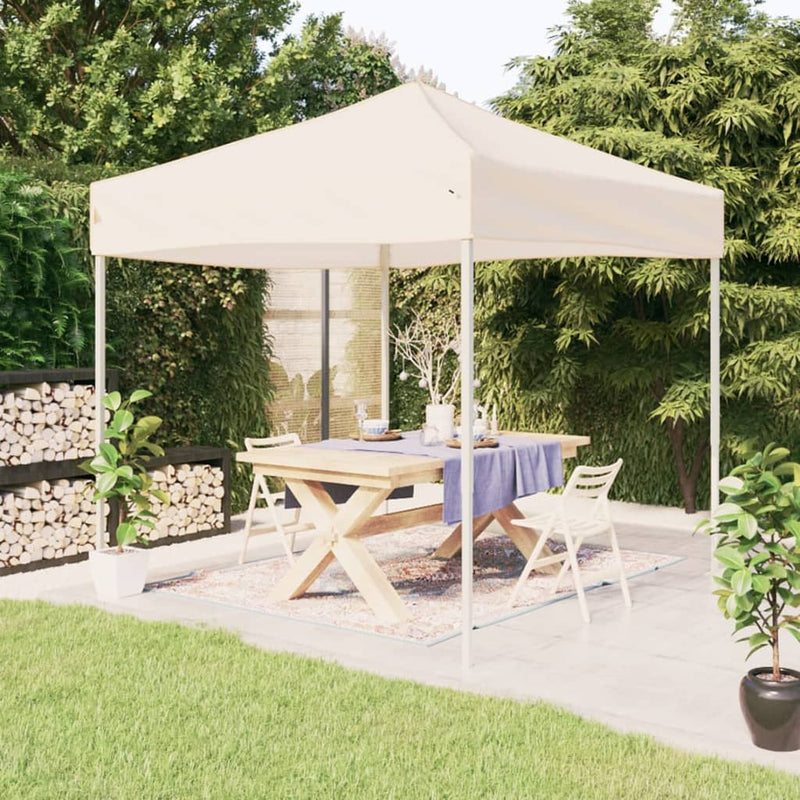 Load image into Gallery viewer, Vidaxl partytent inklapbaar 2x2 m crèmekleurig