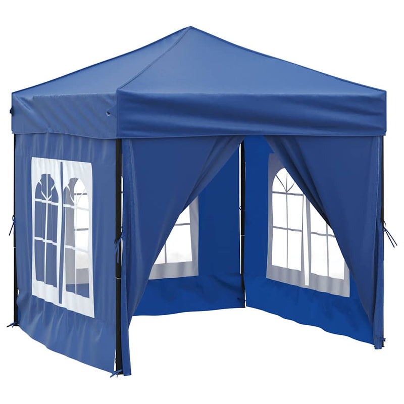 Load image into Gallery viewer, Vidaxl partytent inklapbaar met zijwanden 2x2 m blauw