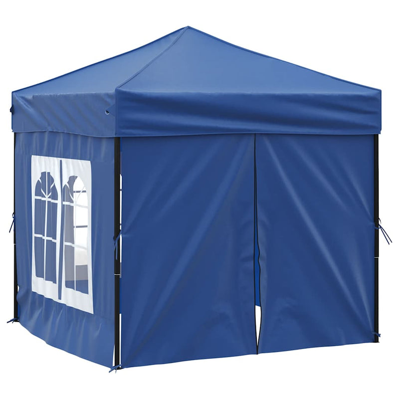 Load image into Gallery viewer, Vidaxl partytent inklapbaar met zijwanden 2x2 m blauw