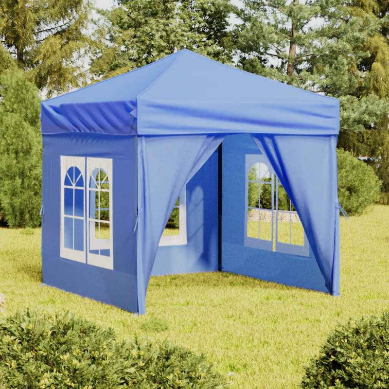 Load image into Gallery viewer, Vidaxl partytent inklapbaar met zijwanden 2x2 m blauw