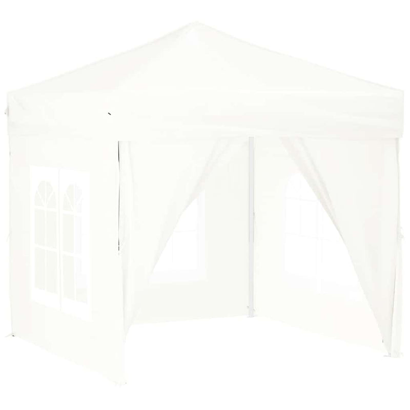 Load image into Gallery viewer, Vidaxl partytent inklapbaar met zijwanden 2x2 m wit