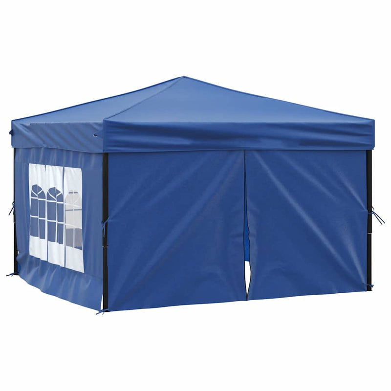 Load image into Gallery viewer, Vidaxl partytent inklapbaar met zijwanden 3x3 m blauw