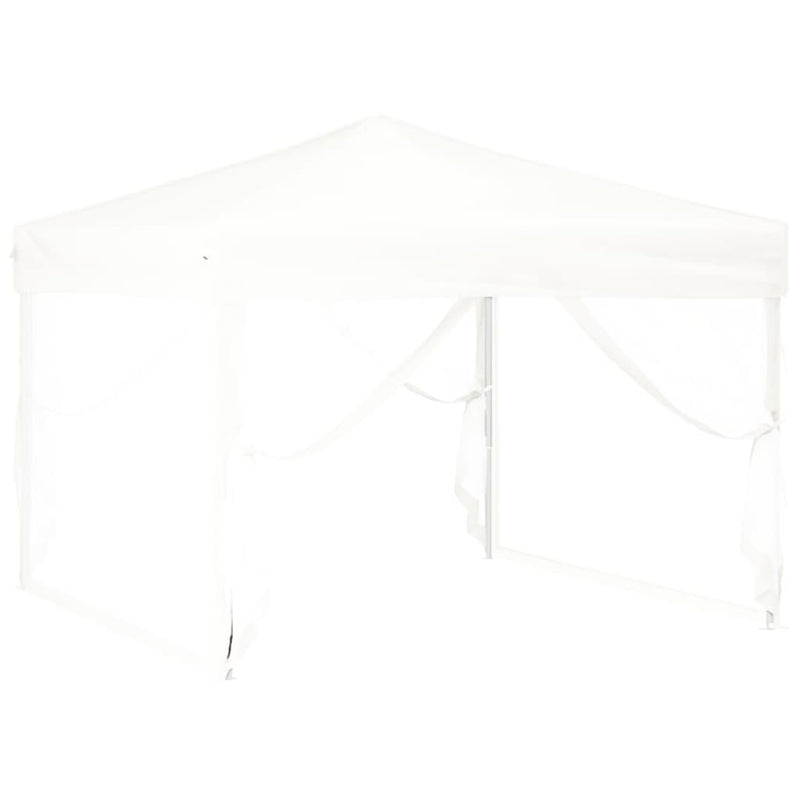 Load image into Gallery viewer, Vidaxl partytent inklapbaar met zijwanden 3x3 m wit