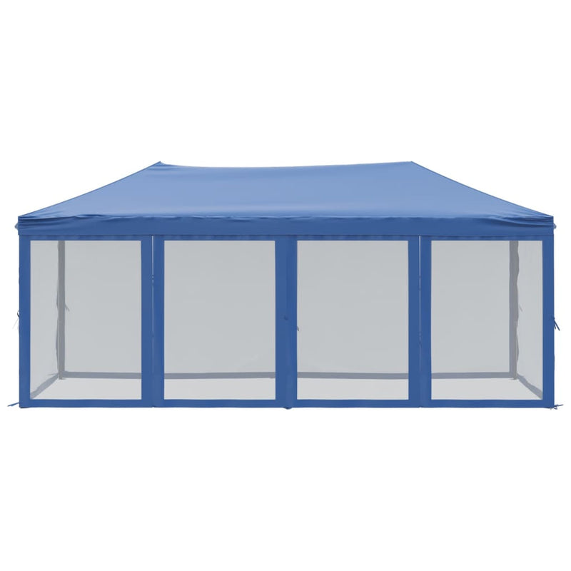 Load image into Gallery viewer, Vidaxl partytent inklapbaar met zijwanden 3x6 m blauw