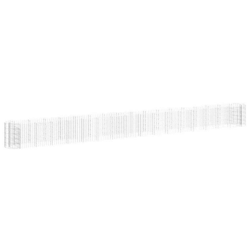 Load image into Gallery viewer, VidaXL Gabion plantenbak verhoogd 610x50x50 cm gegalvaniseerd ijzer