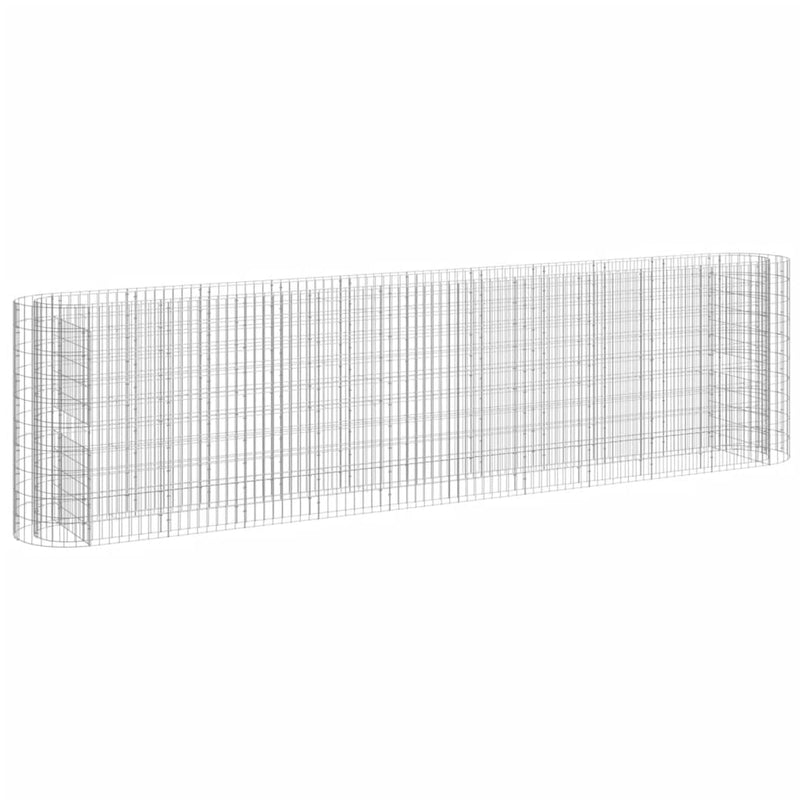 Load image into Gallery viewer, VidaXL Gabion plantenbak verhoogd 400x50x100 cm gegalvaniseerd ijzer