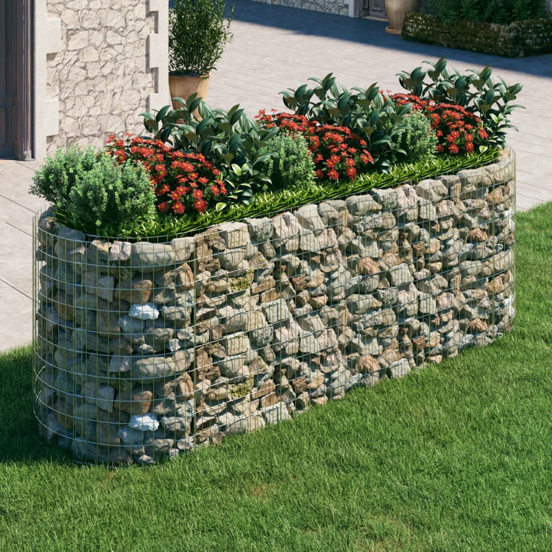 Load image into Gallery viewer, VidaXL Gabion plantenbak verhoogd 300x100x100 cm gegalvaniseerd ijzer