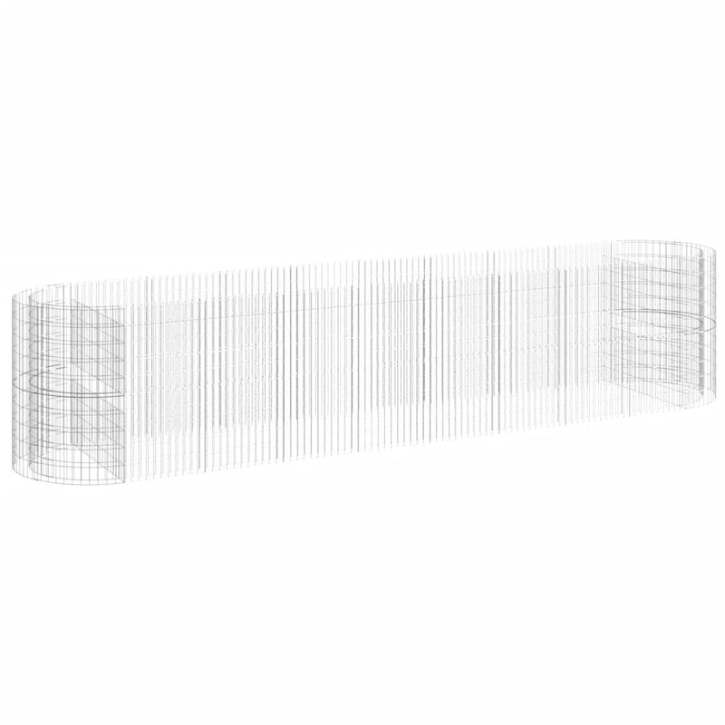 Load image into Gallery viewer, VidaXL Gabion plantenbak verhoogd 500x100x100 cm gegalvaniseerd ijzer