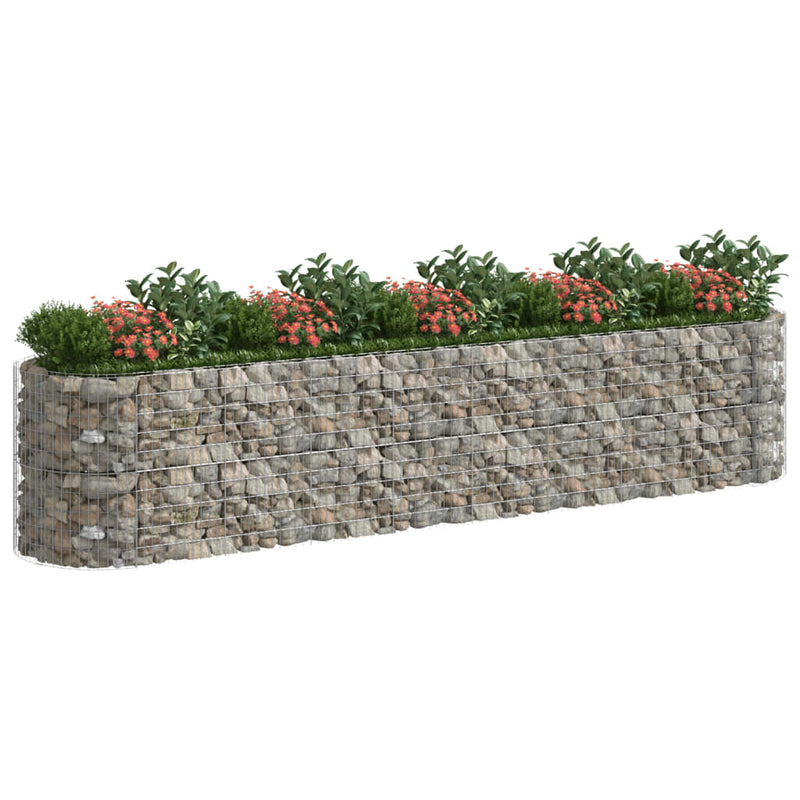 Load image into Gallery viewer, VidaXL Gabion plantenbak verhoogd 500x100x100 cm gegalvaniseerd ijzer