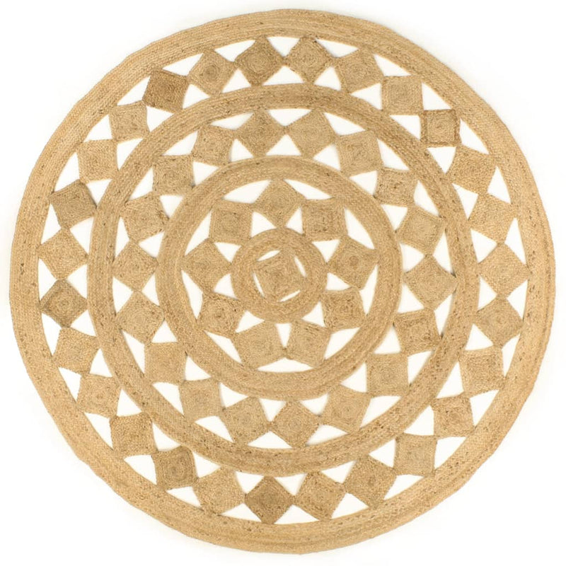 Load image into Gallery viewer, Vidaxl vloerkleed handgemaakt 210 cm gevlochten jute