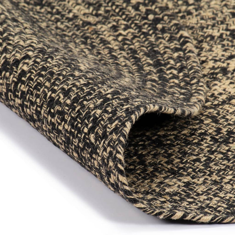 Load image into Gallery viewer, Vidaxl vloerkleed handgemaakt 180 cm jute zwart en bruin