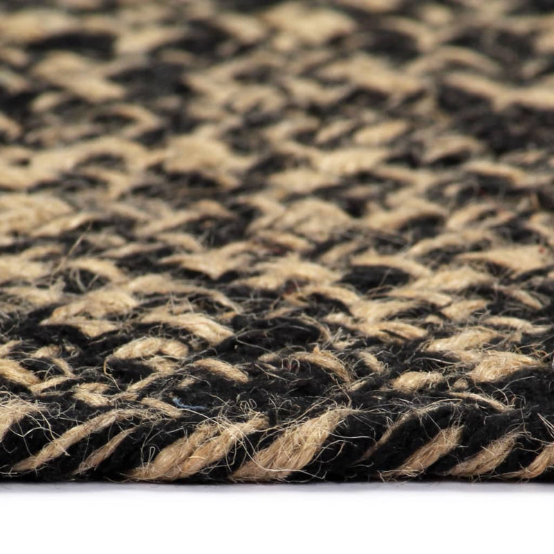 Load image into Gallery viewer, Vidaxl vloerkleed handgemaakt 180 cm jute zwart en bruin