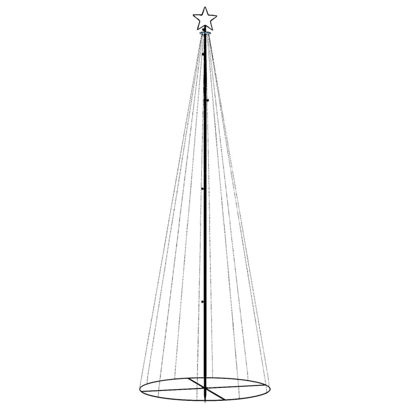 Load image into Gallery viewer, VidaXL Kegelkerstboom 310 LED's 100x300 cm koudwit