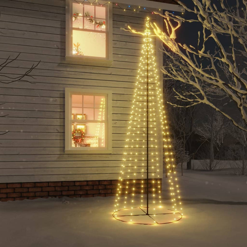 Load image into Gallery viewer, Vidaxl kegelkerstboom 732 led's warmwit 160x500 cm