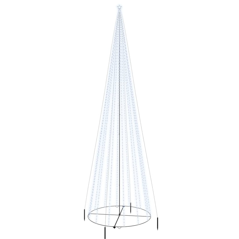 Load image into Gallery viewer, Vidaxl kegelkerstboom 1134 led's koudwit 230x800 cm