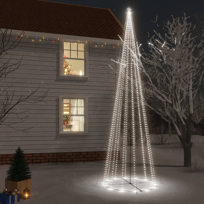 Load image into Gallery viewer, Vidaxl kegelkerstboom 1134 led's koudwit 230x800 cm