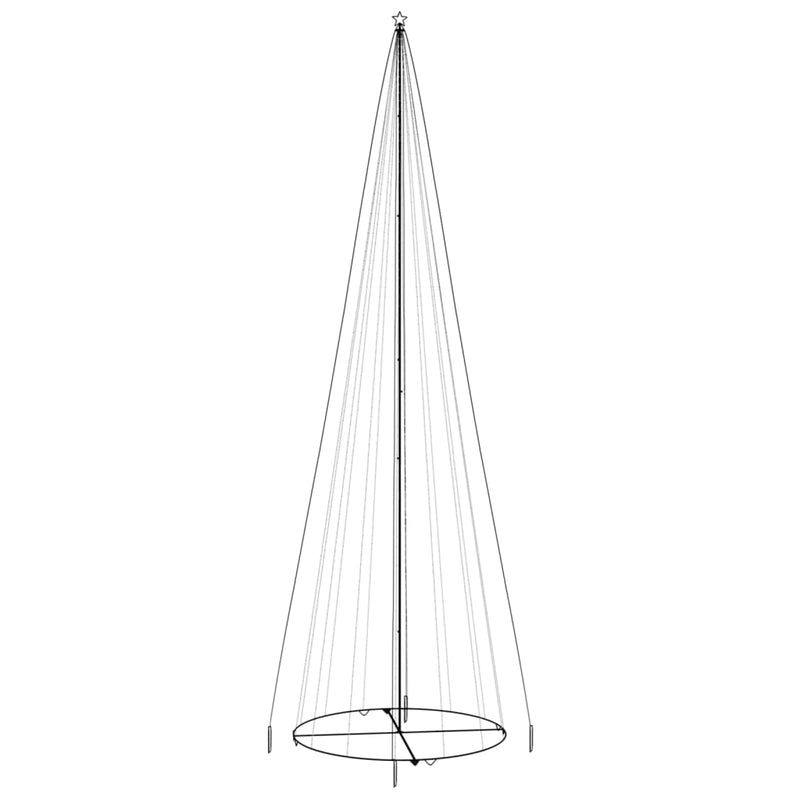 Load image into Gallery viewer, Vidaxl kegelkerstboom 1134 led's blauw 230x800 cm