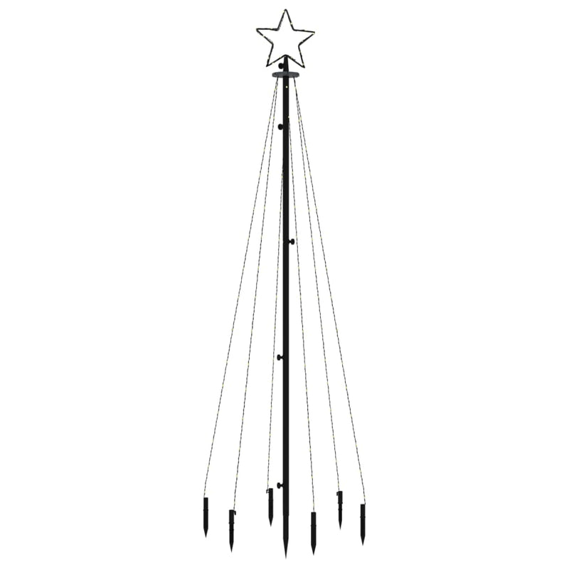 Load image into Gallery viewer, Vidaxl kerstboom met grondpin 108 led's blauw 180 cm