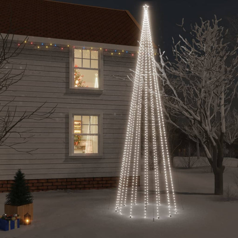 Load image into Gallery viewer, VidaXL Kerstboom met grondpin 1134 LED's koudwit 800 cm