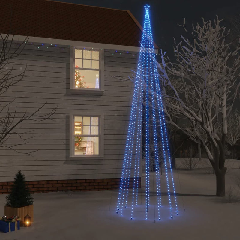 Load image into Gallery viewer, Vidaxl kerstboom met grondpin 1134 led's blauw 800 cm