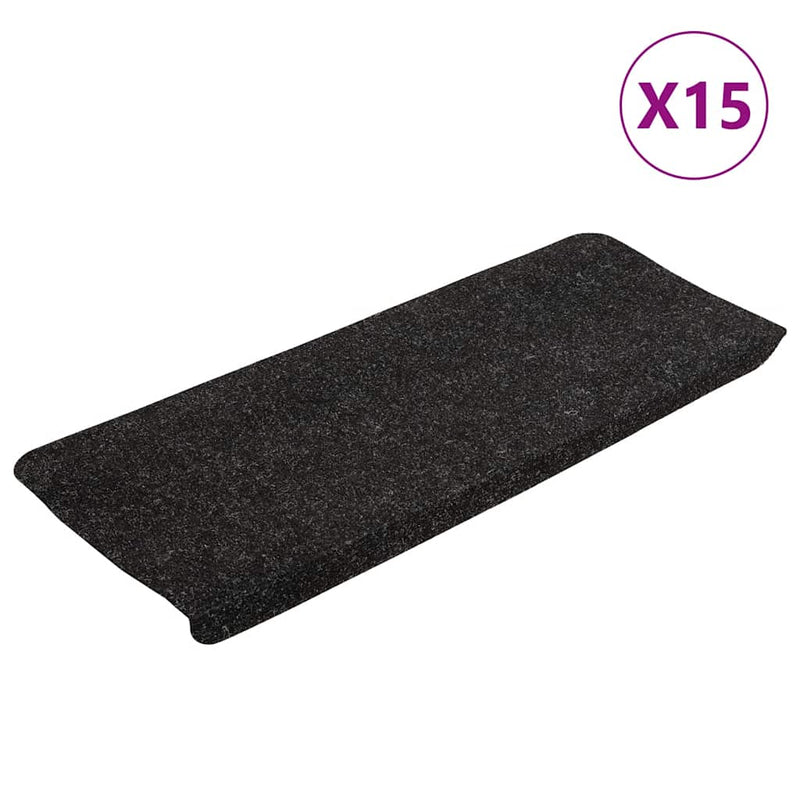 Load image into Gallery viewer, Vidaxl trapmatten zelfklevend 15 st 65x24,5x3,5 cm antracietkleurig