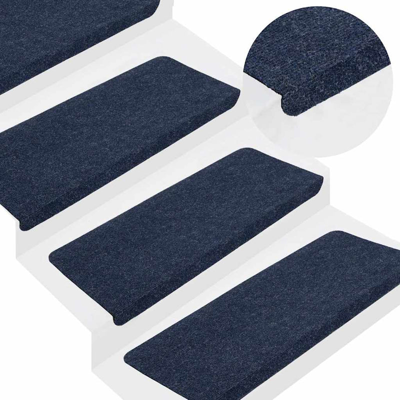 Load image into Gallery viewer, Vidaxl trapmatten zelfklevend 15 st 65x24,5x3,5 cm blauw