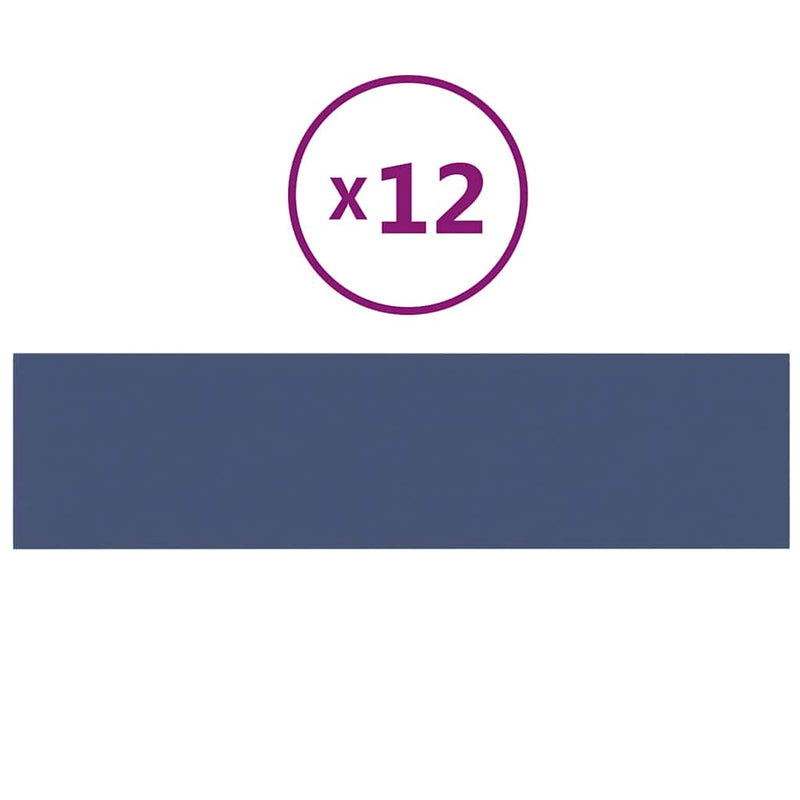 Load image into Gallery viewer, Vidaxl wandpanelen 12 st 1,08 m² 60x15 cm stof blauw