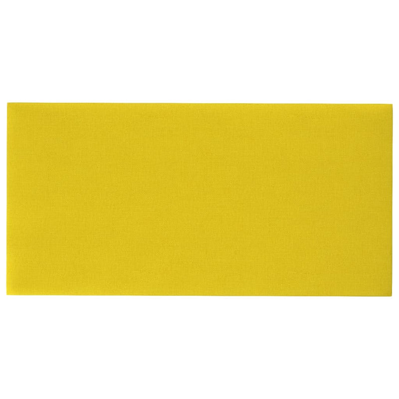 Load image into Gallery viewer, Vidaxl wandpanelen 12 st 2,16 m² 60x30 cm stof lichtgeel