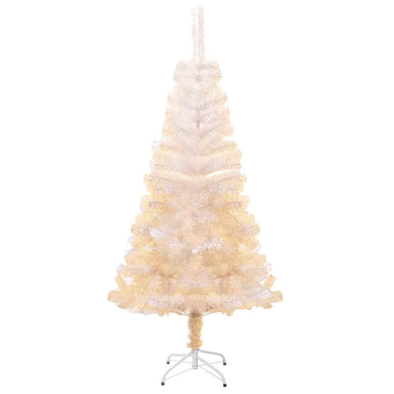 Load image into Gallery viewer, Vidaxl kunstkerstboom met iriserende uiteinden 150 cm pvc wit