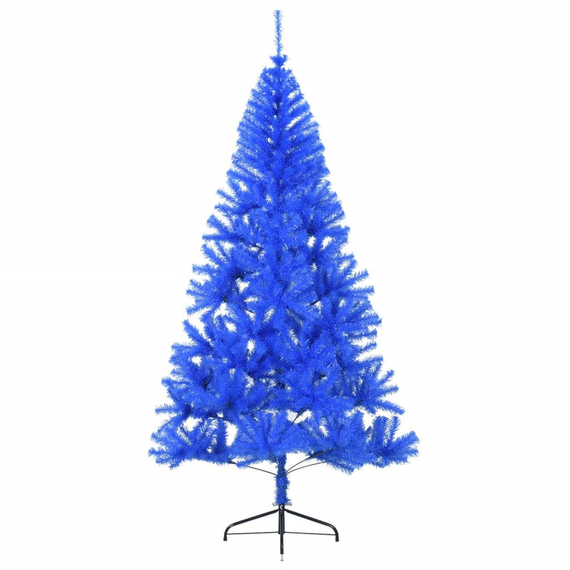 Load image into Gallery viewer, Vidaxl kunstkerstboom met standaard half 240 cm pvc blauw